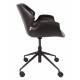 Chaise de Bureau Design Nikki Zuiver Fauteuil Réglable Noir en Polyuréthane 77x77x90cm