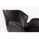 Chaise de Bureau Design Nikki Zuiver Fauteuil Réglable Noir en Polyuréthane 77x77x90cm