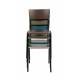 Lot de 2 Chaises Back To School Matte Indoor Bleu Pétrole Zuiver Assise en Aluminium Thermolaqué 43x49x82,5cm