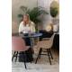 Lot de 2 Chaises Albert Kuip Soft Zuiver Assise de Table en Tissu Gris Clair et Bois 49x55x81,5cm