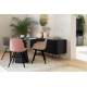 Lot de 2 Chaises Albert Kuip Soft Zuiver Assise de Table en Tissu Beige et Bois 49x55x81,5cm