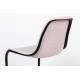 Lot de 2 Chaises Thirsty Rose Zuiver Assise en Tissu et Acier 52x55x78,5cm