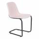 Lot de 2 Chaises Thirsty Rose Zuiver Assise en Tissu et Acier 52x55x78,5cm