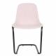 Lot de 2 Chaises Thirsty Rose Zuiver Assise en Tissu et Acier 52x55x78,5cm