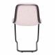 Lot de 2 Chaises Thirsty Rose Zuiver Assise en Tissu et Acier 52x55x78,5cm