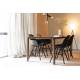 Lot de 2 Chaises Résine et Bois Noir Albert Kuip Zuiver Assise de Table 49x55x81,5cm