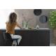 Lot de 2 Tabourets de Bar Noir Albert Kuip Zuiver Assise de Comptoir 44x47,5x88,5cm