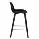 Lot de 2 Tabourets de Bar Noir Albert Kuip Zuiver Assise de Comptoir 44x47,5x88,5cm