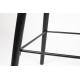 Lot de 2 Chaises de Bar Noir Albert Kuip Zuiver Assise de Comptoir 47x47,5x98,5cm