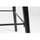 Lot de 2 Chaises de Bar Noir Albert Kuip Zuiver Assise de Comptoir 47x47,5x98,5cm
