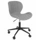 Chaise de Bureau Design OMG Zuiver Chaise Réglable Gris en Tissu 65x65x88