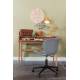 Chaise de Bureau Design OMG Zuiver Chaise Réglable Gris en Tissu 65x65x88