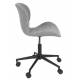 Chaise de Bureau Design OMG Zuiver Chaise Réglable Gris en Tissu 65x65x88
