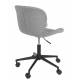 Chaise de Bureau Design OMG Zuiver Chaise Réglable Gris en Tissu 65x65x88