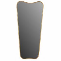 Sublime Miroir Alix Athezza Psyché Format Portrait Glace Murale en Métal Doré 4x76x164cm