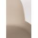 Lot de 2 Tabourets de Bar Résine Taupe Albert Kuip Zuiver Assise de Comptoir 45x47,5x89cm