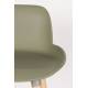 Lot de 2 Tabourets de Bar Résine Vert Albert Kuip Zuiver Assise de Comptoir 45x47,5x89cm