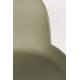 Lot de 2 Tabourets de Bar Résine Vert Albert Kuip Zuiver Assise de Comptoir 45x47,5x89cm