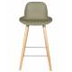 Lot de 2 Tabourets de Bar Résine Vert Albert Kuip Zuiver Assise de Comptoir 45x47,5x89cm