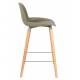 Lot de 2 Tabourets de Bar Résine Vert Albert Kuip Zuiver Assise de Comptoir 45x47,5x89cm