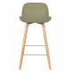 Lot de 2 Tabourets de Bar Résine Vert Albert Kuip Zuiver Assise de Comptoir 45x47,5x89cm