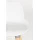 Lot de 2 Chaises de Bar Résine Blanc Albert Kuip Zuiver Assise de Comptoir 48x50x99cm