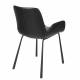Lot de 2 Chaises Design Brit Zuiver Fauteuil Noir en Polyuréthane 59x62x79cm