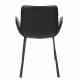 Lot de 2 Chaises Design Brit Zuiver Fauteuil Noir en Polyuréthane 59x62x79cm