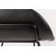 Lot de 2 Chaises Hautes Design Feston Zuiver Fauteuil de Bar Noir en Polyuréthane 53x54,5x88,5cm
