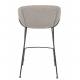 Lot de 2 Tabourets de Comptoir Design Feston Zuiver Fauteuil de Bar Gris en Tissu 53x54,5x88,5cm