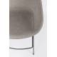 Lot de 2 Tabourets de Comptoir Design Feston Zuiver Fauteuil de Bar Gris en Tissu 53x54,5x98,5cm