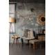 Miroir Kubu Dutchbone Décoration Glace Murale Ronde en Bois 3,2x75x75cm