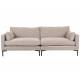 Canapé Summer Beige Zuiver Banquette 3 Places Assise de Salon en Tissu 82x101x230cm