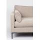 Canapé Summer Beige Zuiver Banquette 3 Places Assise de Salon en Tissu 82x101x230cm