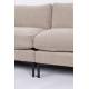 Canapé Summer Beige Zuiver Banquette 3 Places Assise de Salon en Tissu 82x101x230cm
