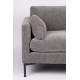 Canapé Summer Gris Anthracite Zuiver Banquette 3 Places Assise de Salon en Tissu 82x101x230cm