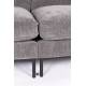 Canapé Summer Gris Anthracite Zuiver Banquette 3 Places Assise de Salon en Tissu 82x101x230cm