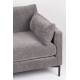 Canapé Summer Gris Anthracite Zuiver Banquette 3 Places Assise de Salon en Tissu 82x101x230cm