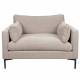 Fauteuil Summer Latte Zuiver Siège Assise de Salon en Tissu 82x101x125cm