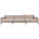 Canapé Summer Beige Zuiver Banquette 4,5 Places Assise de Salon en Tissu 82x101x335cm