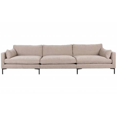 Canapé Summer Beige Zuiver Banquette 4,5 Places Assise de Salon en Tissu 82x101x335cm