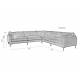 Canapé d'Angle Summer Gris Anthracite Zuiver Banquette 7 Places Assise de Salon en Tissu 82x318x318cm