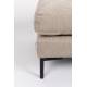 Pouf Summer Latté Zuiver Repose-Pieds Assise d'Appoint en Tissu 53x80x102cm