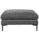Pouf Summer Gris Anthracite Zuiver Repose-Pieds Assise d'Appoint en Tissu 53x80x102cm