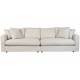 Canapé Sense Crème 3 Places Zuiver Banquette en Tissu 85x113x266cm