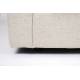 Canapé Sense Crème 3 Places Zuiver Banquette en Tissu 85x113x266cm