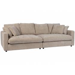 Canapé Sense Nature Soft 3 Places Zuiver Banquette en Tissu 85x113x266cm
