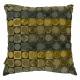 Coussin Décoratif Ottava Vert et Bleu Dutchbone Décoration de Canapé Fauteuil en Tissu et Velours 45x45x45cm