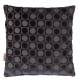 Coussin Décoratif Ottava Bleu Foncé Dutchbone Décoration de Canapé Fauteuil en Tissu et Velours 45x45x45cm