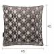 Coussin Décoratif Ottava Bleu Foncé Dutchbone Décoration de Canapé Fauteuil en Tissu et Velours 45x45x45cm